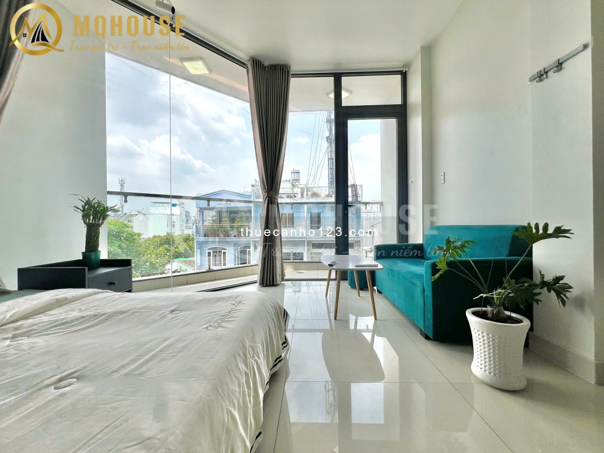 1PN Bancol view thoáng - Thang máy, nội thất hiện đại - Phan Văn Trị, gần ĐH Văn Lang, FTU, Hutech