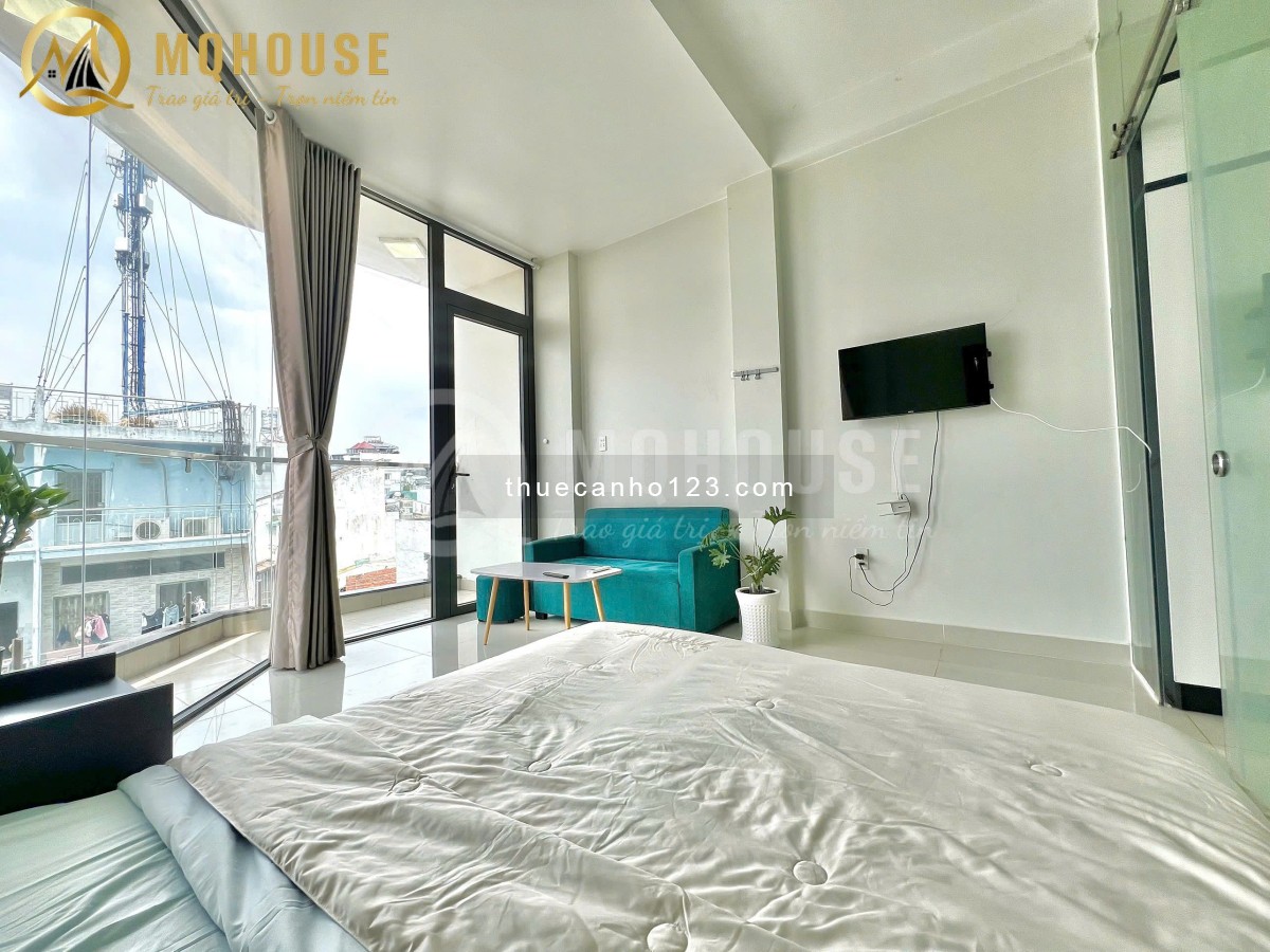 1PN Bancol view thoáng - Thang máy, nội thất hiện đại - Phan Văn Trị, gần ĐH Văn Lang, FTU, Hutech