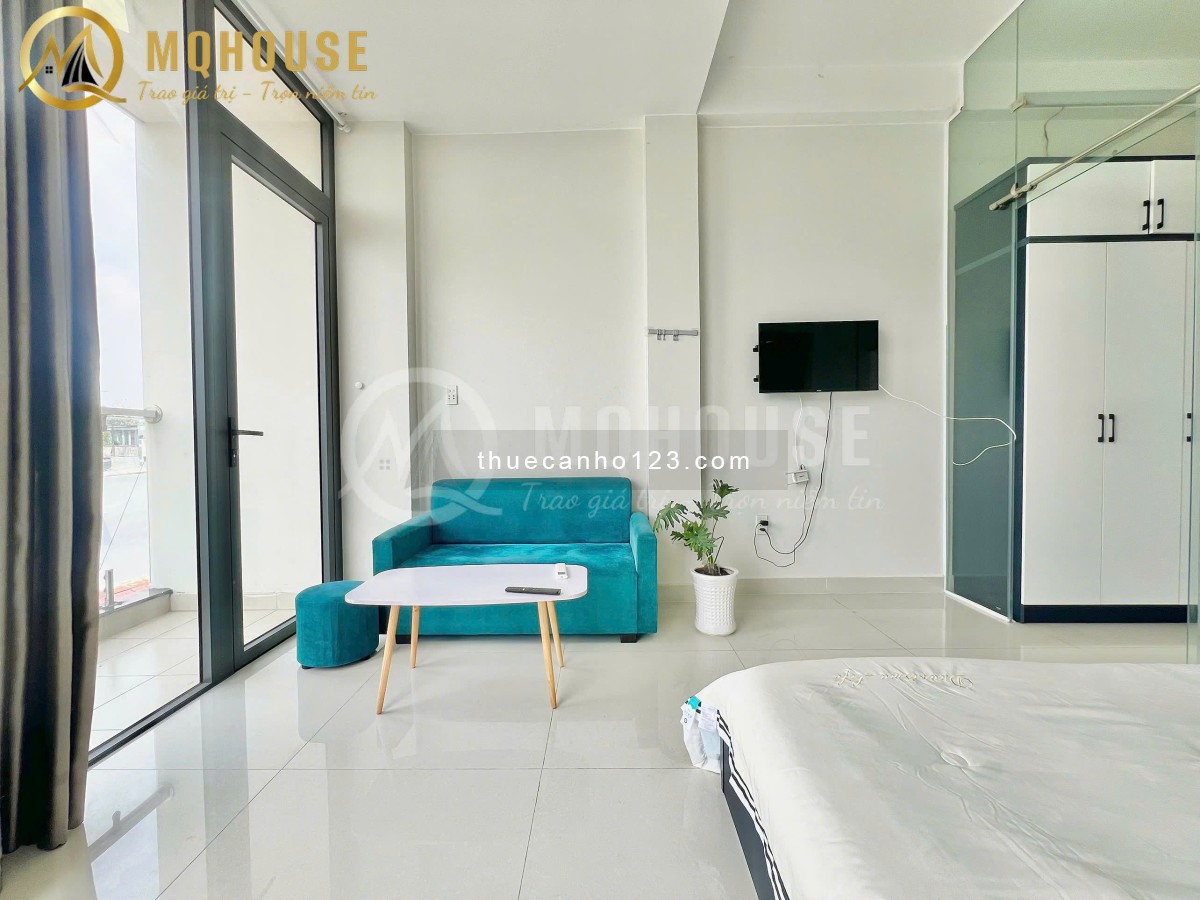 1PN Bancol view thoáng - Thang máy, nội thất hiện đại - Phan Văn Trị, gần ĐH Văn Lang, FTU, Hutech