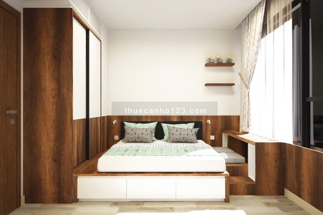 Cho thuê nhanh 2PN1WC full nội thất căn hộ cao cấp Rivergate Quận 4 Bến Vân Đồn.