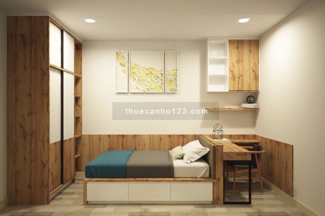 Cho thuê nhanh 2PN1WC full nội thất căn hộ cao cấp Rivergate Quận 4 Bến Vân Đồn.