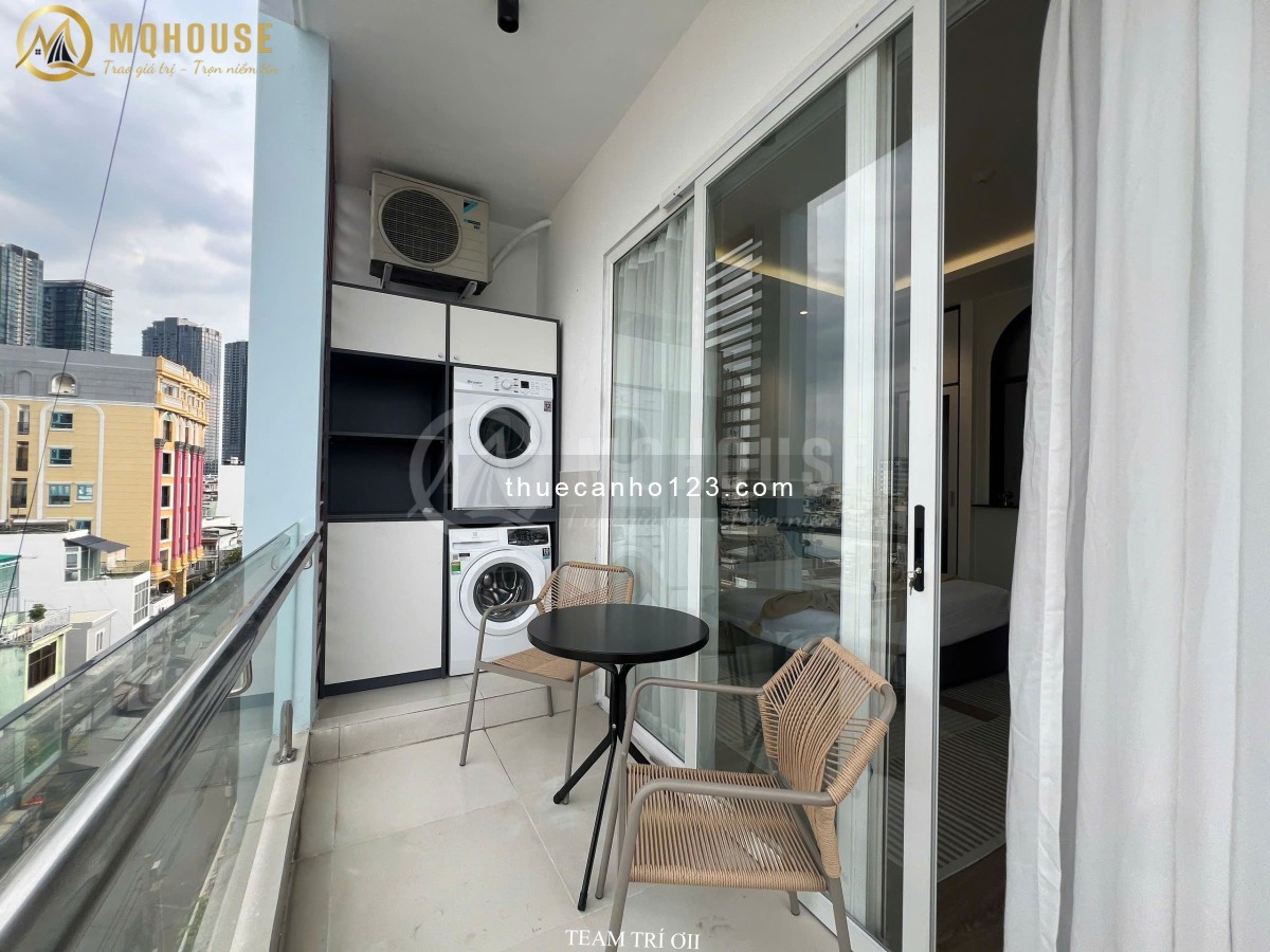 Cho Thuê Căn Hộ Studio Mới 100% gần Ngã Tư Hàng Xanh, Full Nội Thất, Máy Giặt Riêng