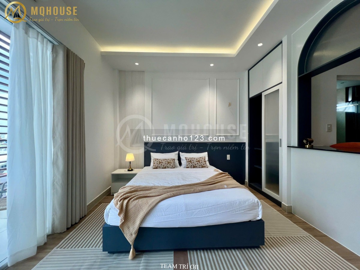 Cho Thuê Căn Hộ Studio Mới 100% gần Ngã Tư Hàng Xanh, Full Nội Thất, Máy Giặt Riêng