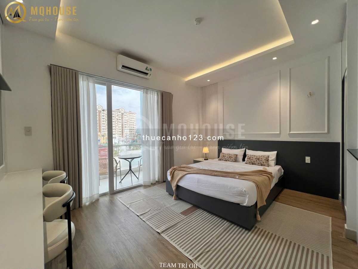 Cho Thuê Căn Hộ Studio Mới 100% gần Ngã Tư Hàng Xanh, Full Nội Thất, Máy Giặt Riêng