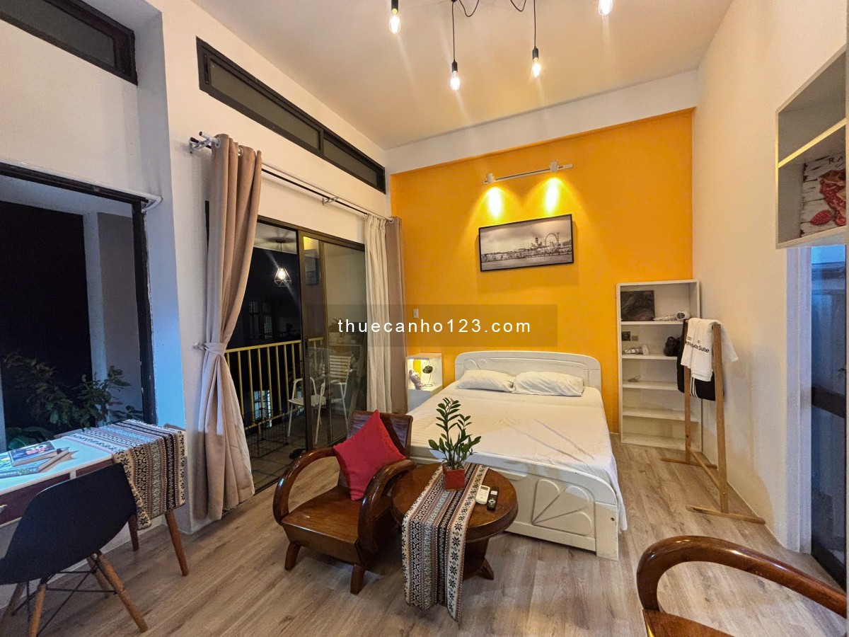 1 phòng ngủ full nội thất, ban công, 35m², ngay cầu Thị Nghè Q1