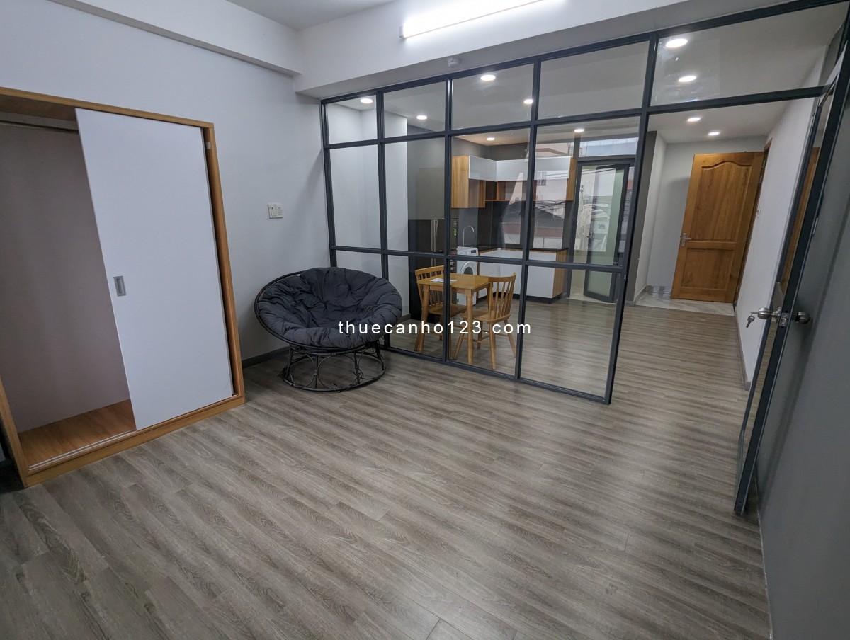 Căn Hộ STUDIO,1 PN + 1 STUDIO, full nội thất cao cấp, tone trắng, gần Landmark, Q1, 3, Đinh Bộ Lĩnh