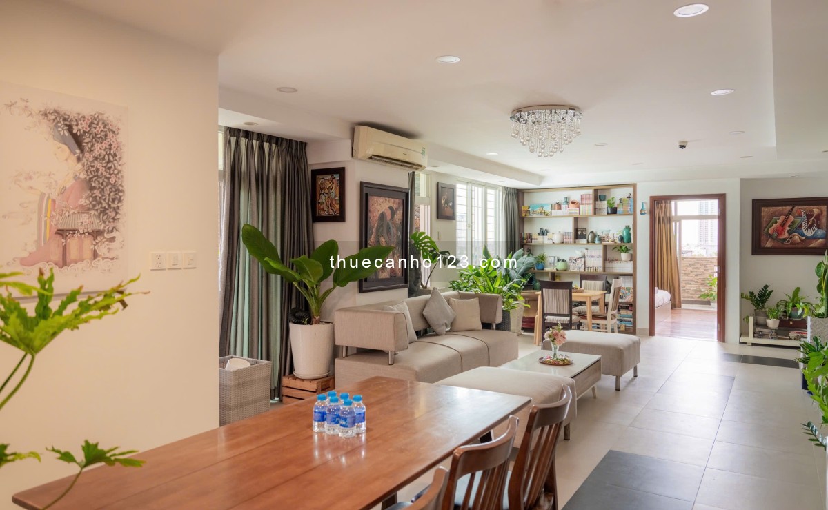 Cho thuê căn hộ mini 2 phòng ngủ nhà mặt tiền ban công siêu thoáng nội thất hiện đại, nhà mới 100%