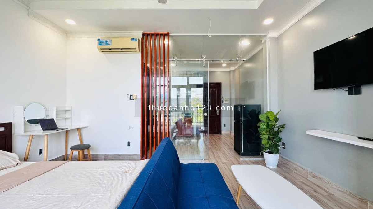 Cho thuê studio-1PN ngay Pearl Plaza thuận tiện 5p sang Ngã Tư Hàng Xanh và các trường đh