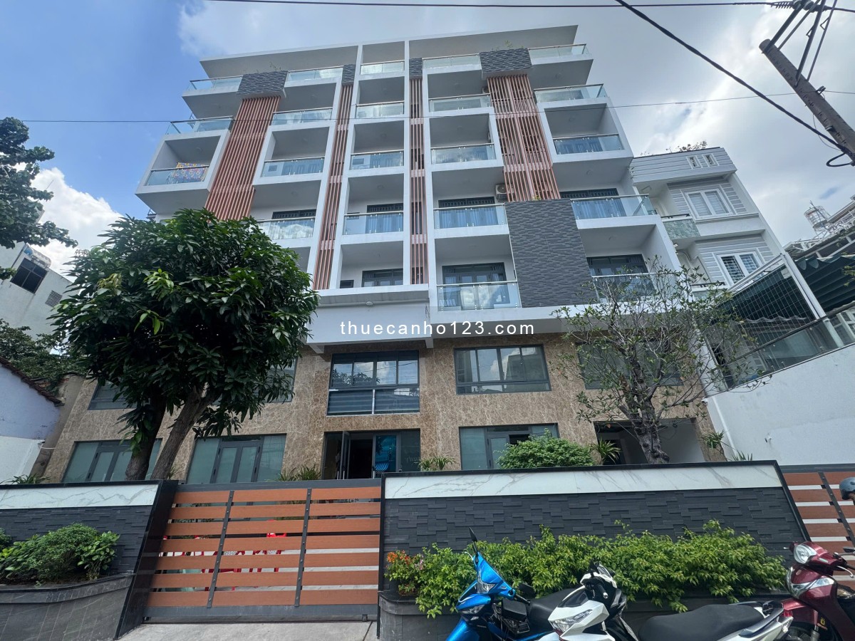 Studio full nội thất, nhà mới 100%, thang máy, hầm xe, giặt riêng, ban công, an ninh tuyệt đối