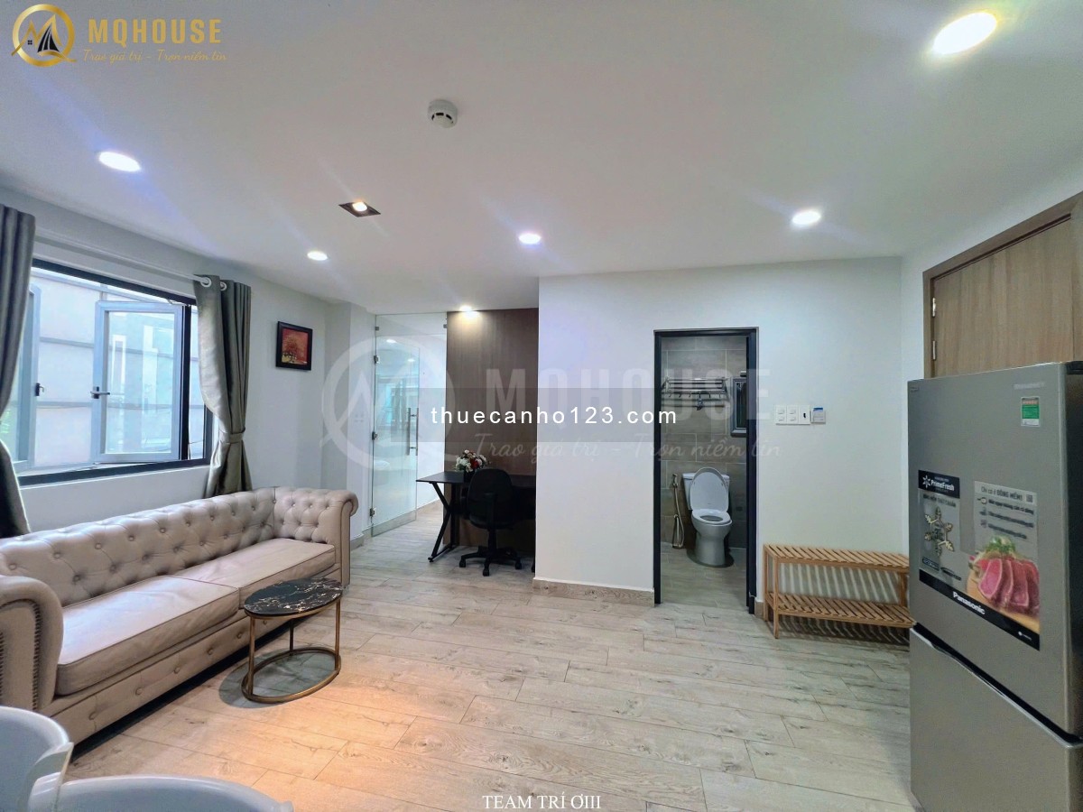 Ngay Trung Tâm, 1 Phòng Ngủ tách bếp, cửa sổ thoáng mát, gần Landmark, Q1,2,3, Điện Biên Phủ