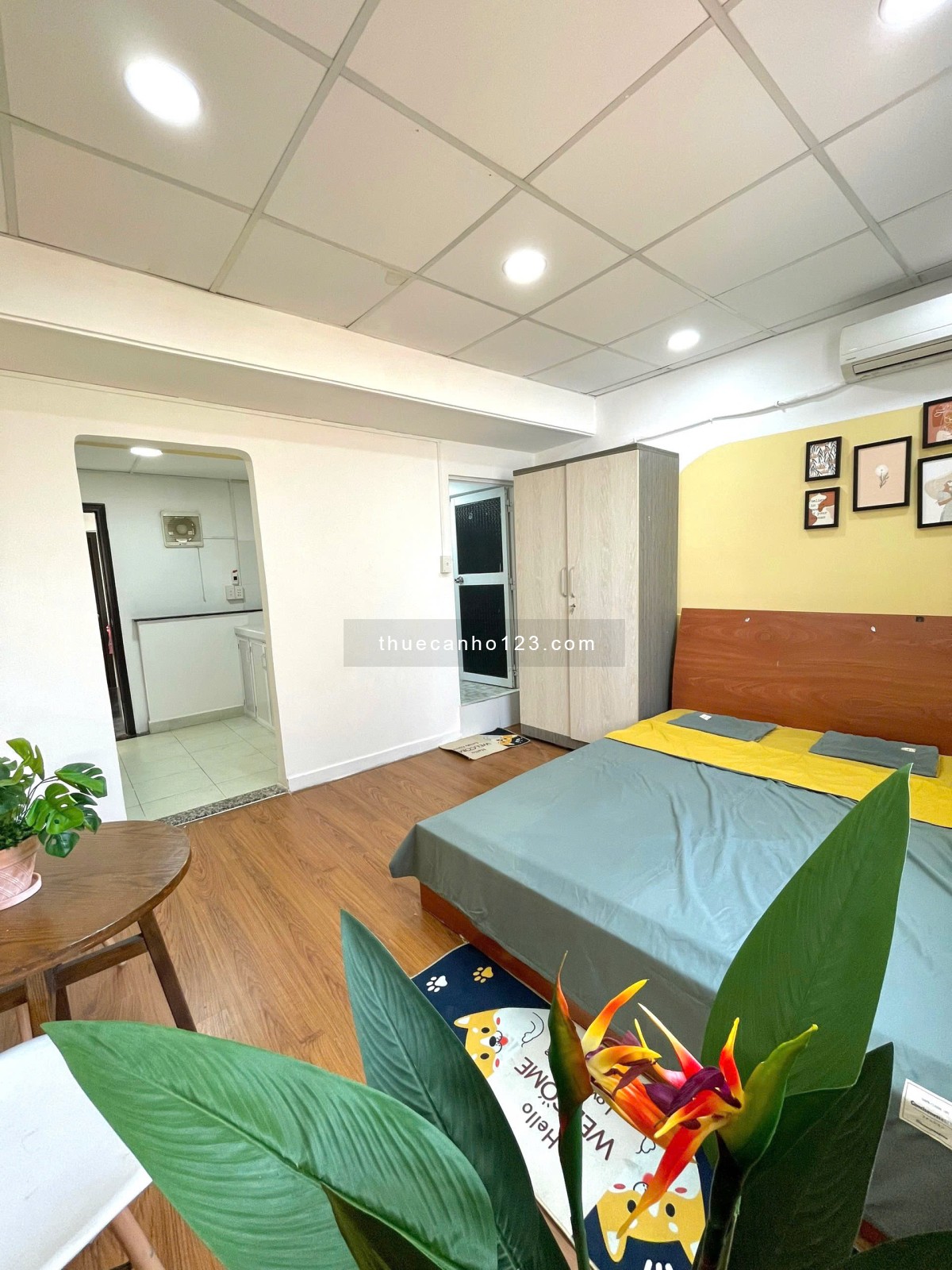 Cho thuê căn hộ Bình Thạnh - Ngay Hutech cách 50m - Studio tách bếp - Full nội thất