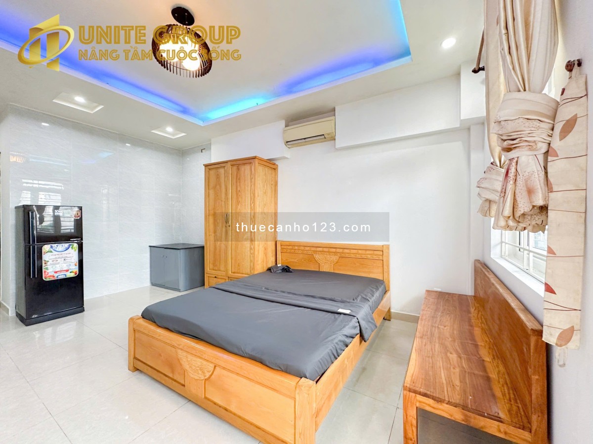 Cho thuê căn hộ Quận 1 có ban công, thang máy - Đường Hoàng Sa, gần chợ Tân Định, Cầu Bông