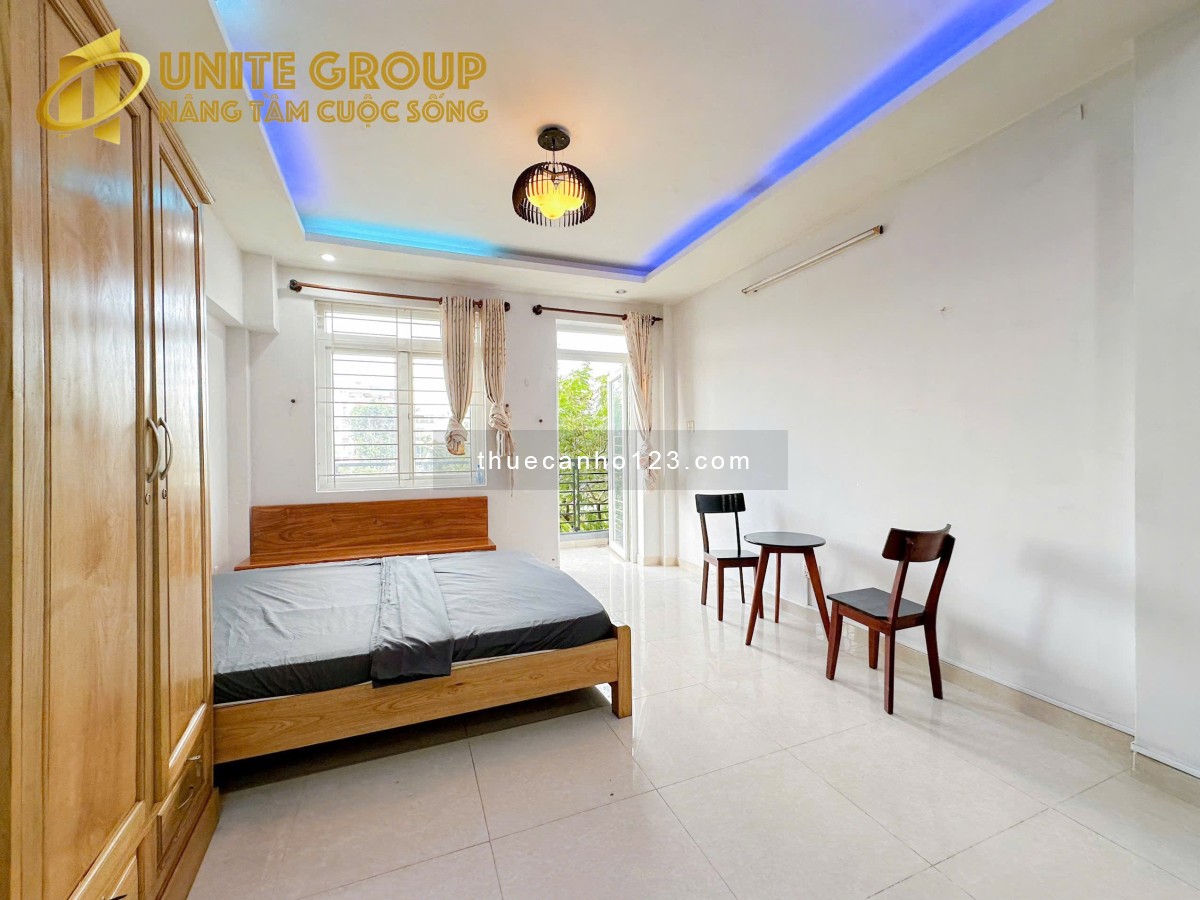 Cho thuê căn hộ Quận 1 có ban công, thang máy - Đường Hoàng Sa, gần chợ Tân Định, Cầu Bông