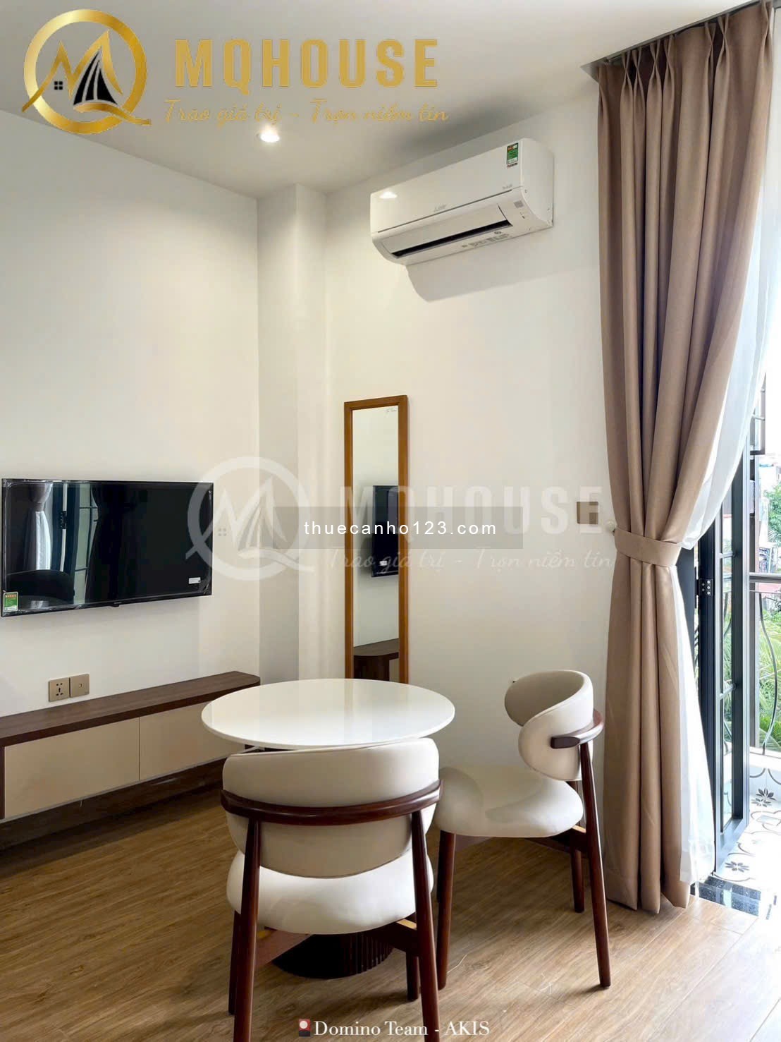 Mới Trống Lại Căn Hộ 1PN Ban Công Full NT Có Gu, Khu Dân Trí Cao Ngay Thảo Điền