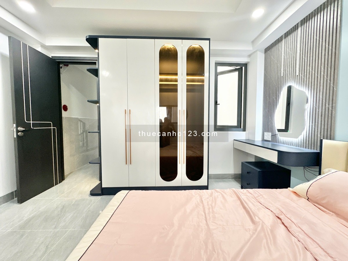 Căn hộ 1PN FULL NT mới 100% 50m2 Cửa Sổ Ban Công rộng Bùi Đình Tuý gần Ngã Tư Hàng Xanh tiện qua Q1