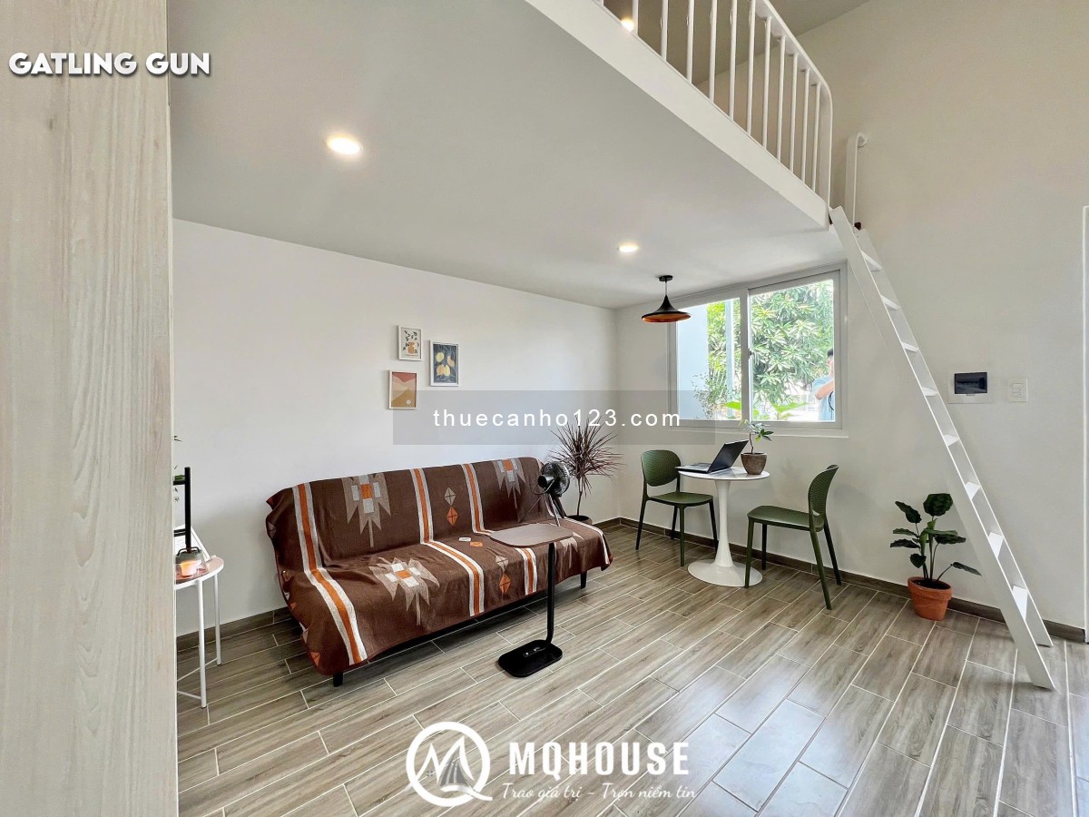 Toà Nhà Vừa Xây Xong Cho Thuê Phòng Dạng Gác - Full Nội Thất - Ngay Trường Sa - Ở Được 4 Ng 4 Xe