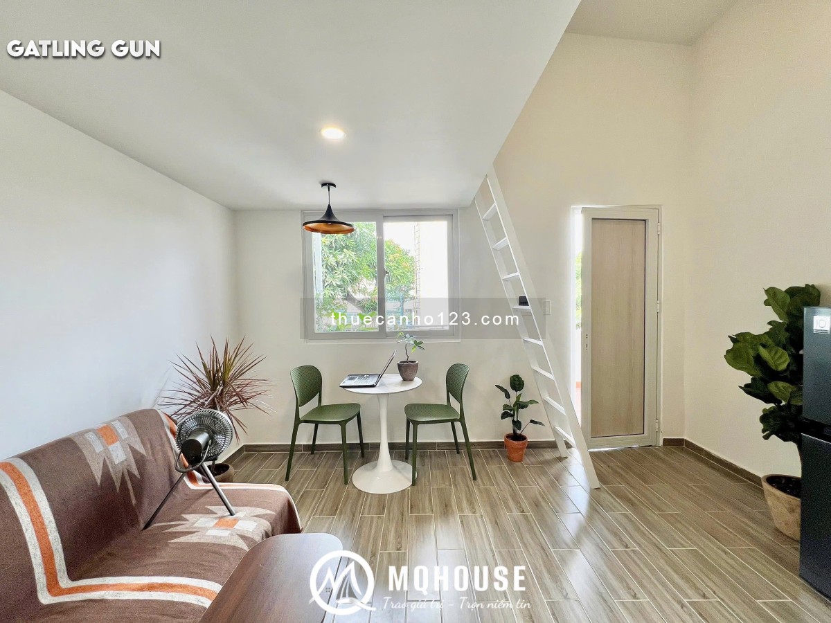 Toà Nhà Vừa Xây Xong Cho Thuê Phòng Dạng Gác - Full Nội Thất - Ngay Trường Sa - Ở Được 4 Ng 4 Xe