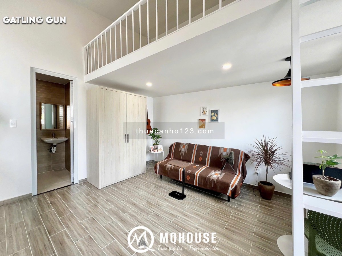 Toà Nhà Vừa Xây Xong Cho Thuê Phòng Dạng Gác - Full Nội Thất - Ngay Trường Sa - Ở Được 4 Ng 4 Xe