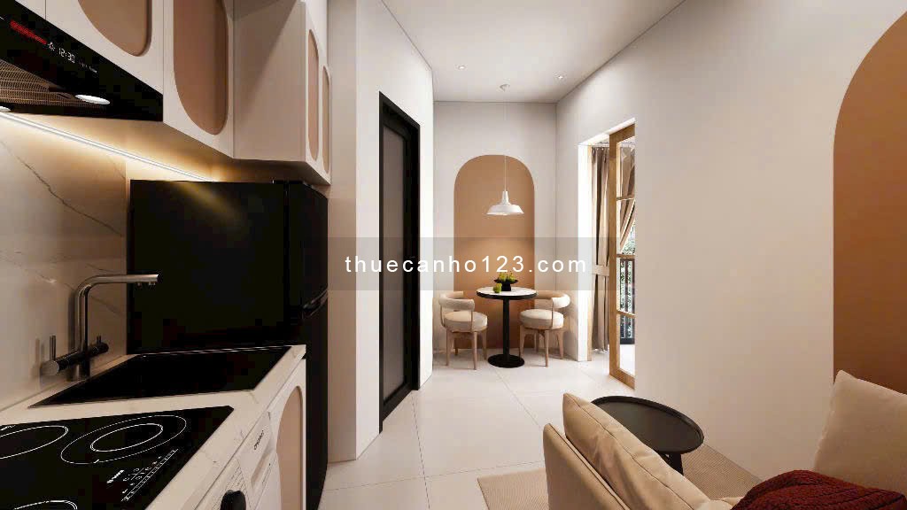 Cho thuê căn hộ Bình Thạnh - 1PN full nội thất - Thang máy - Hầm xe - Ngay Hutech, GTVT - Gần Metro