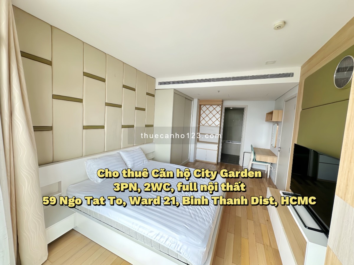 Cho thuê căn hộ ở Bình Thạnh 140m², 3PN, view Landmark, full nội thất