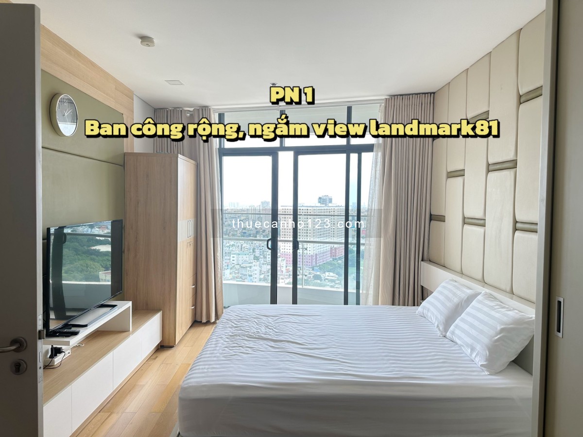 Cho thuê căn hộ ở Bình Thạnh 140m², 3PN, view Landmark, full nội thất