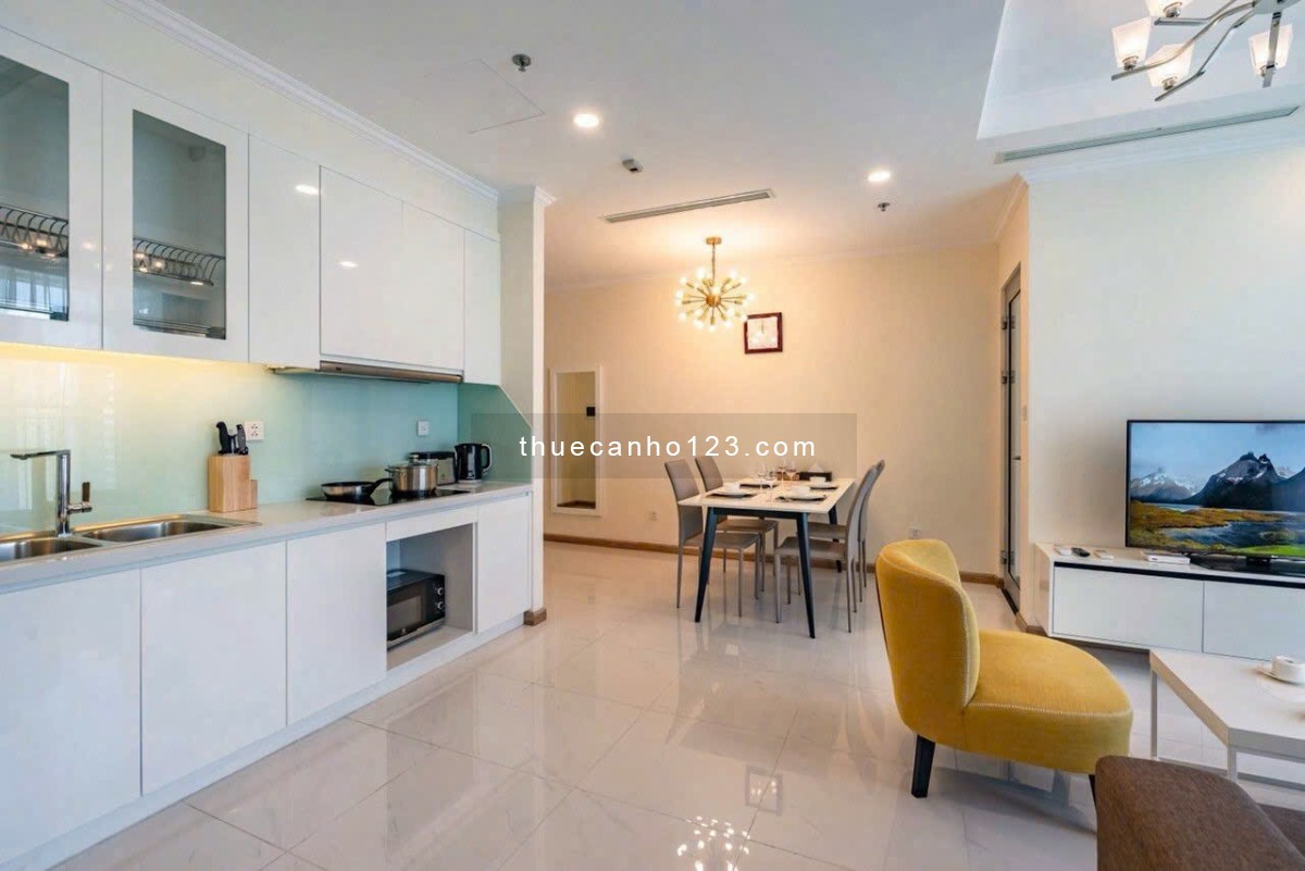 Căn hộ 2PN nội thất hiện đại sang trọng tại Landmark View thành phố đẹp về đêm, hướng hoàng hôn