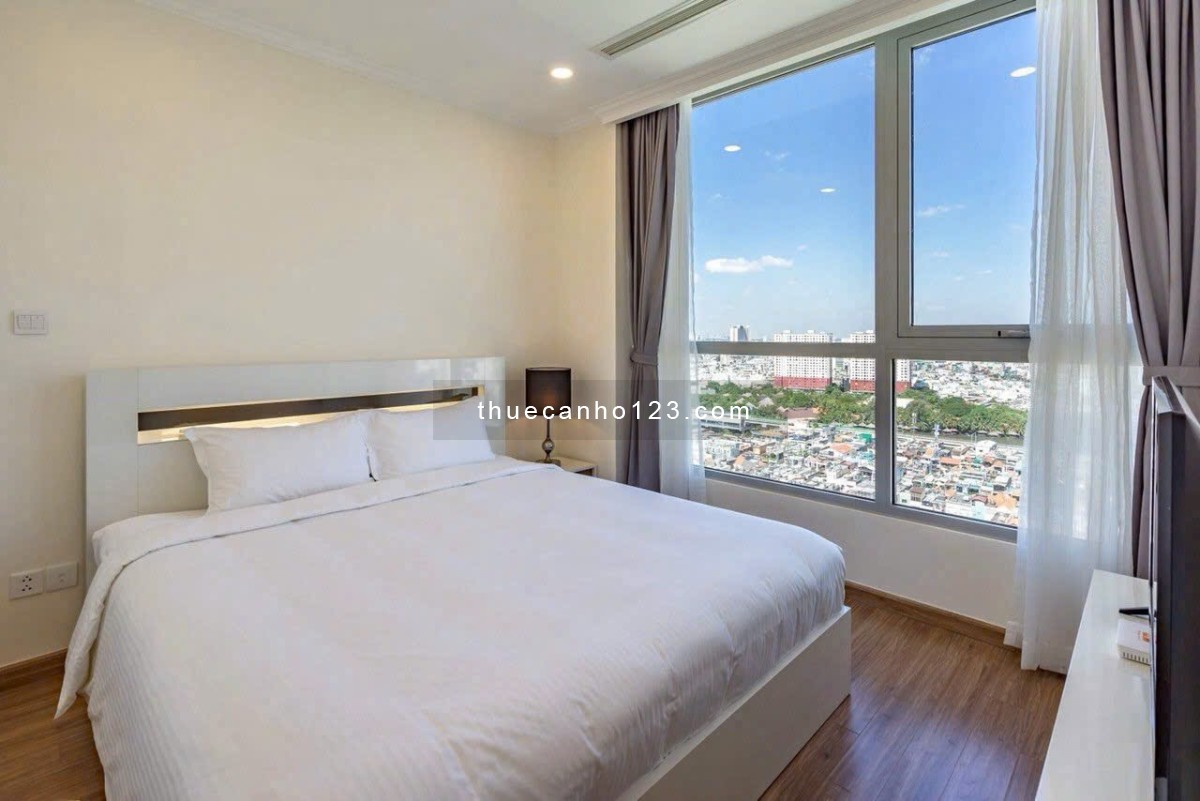 Căn hộ 2PN nội thất hiện đại sang trọng tại Landmark View thành phố đẹp về đêm, hướng hoàng hôn