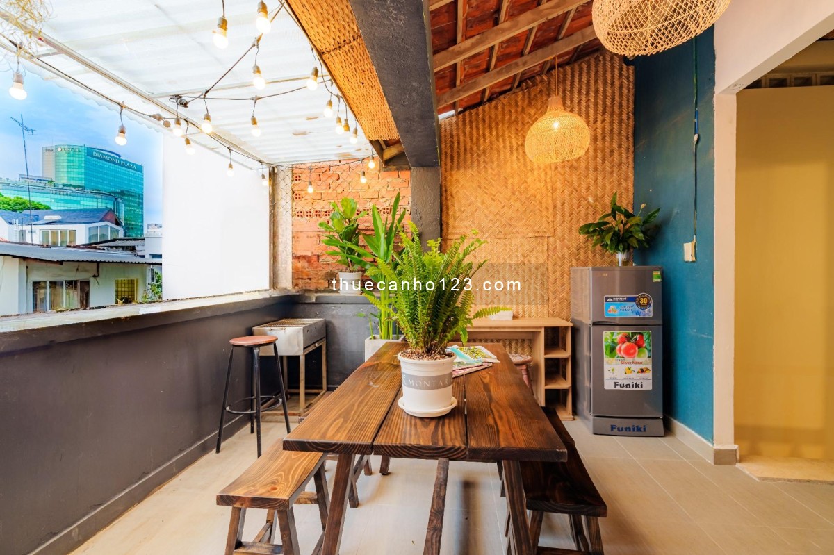 Cho thuê căn hộ Penthouse 1PN + bếp riêng – Pasteur, Bến Nghé, Quận 1