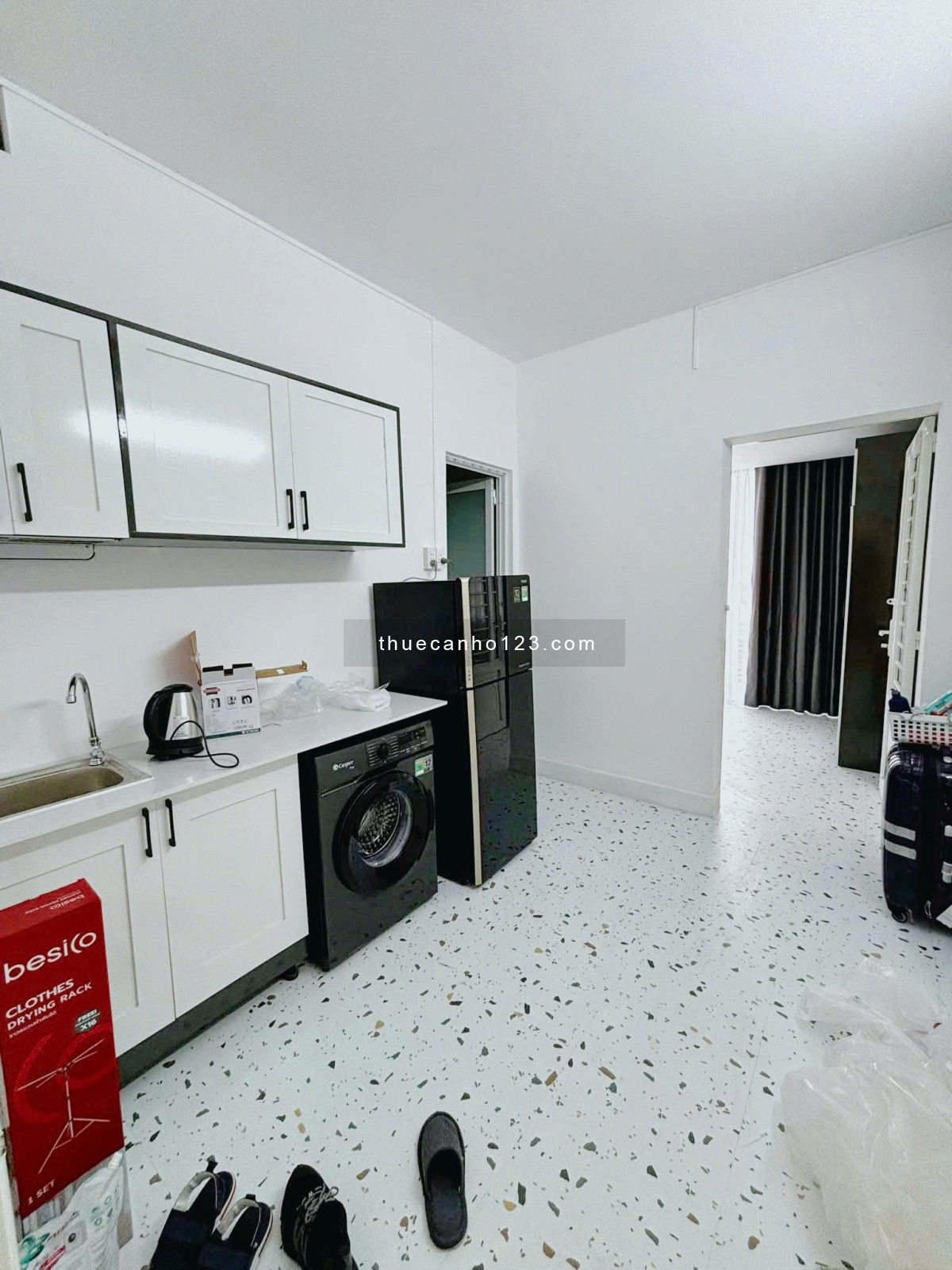 Cho thuê căn hộ P25 Bình Thạnh - 1 phòng ngủ 30m2 full nội thất - Giặt riêng - Ngay ĐH Hutech, GTVT