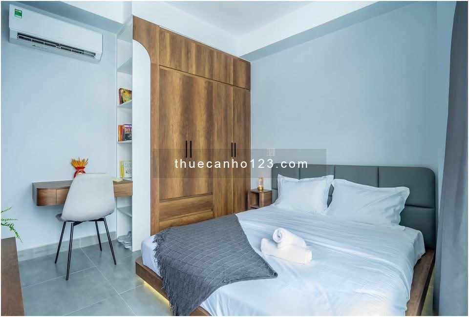 Căn Hộ Mới 1 Phòng Ngủ Ban Công, Full Nội Thất, Thang Máy.Ngay Nguyễn Gia Trí, Hutech, Hồng Bàng,...