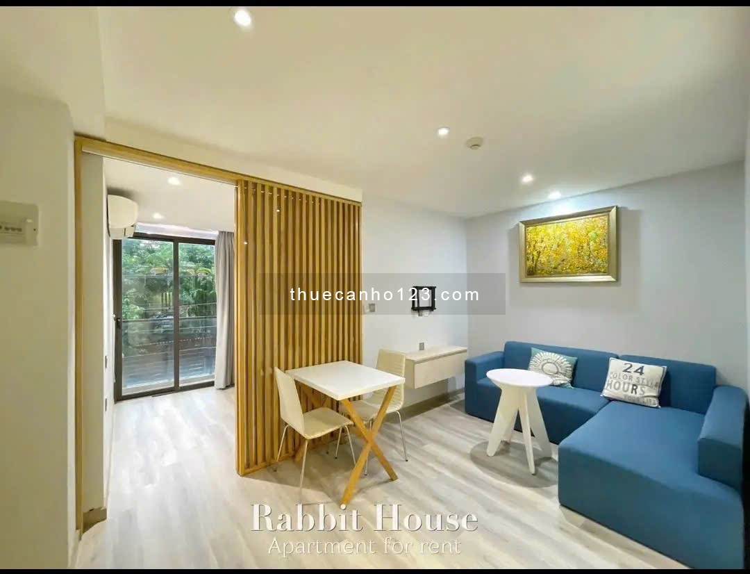 1 PN tách bếp, ban công, full nội thất hiện đại sofa, gần đường Ngô Tất Tố, Huỳnh Mẫn Đạt,Q1,Q3