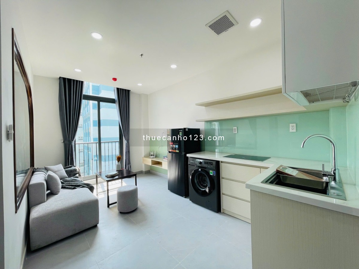 Cho Thuê Căn Hộ 1PN Ban Công Full Nội Thất Cao Cấp, Decor Tinh Tế - Khu Dân Trí Cao, Yên Tĩnh