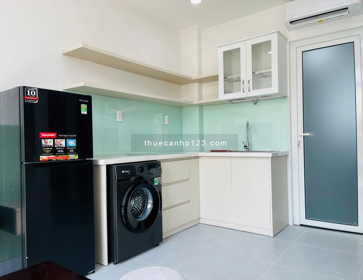 Cho Thuê Căn Hộ 1PN Ban Công Full Nội Thất Cao Cấp, Decor Tinh Tế - Khu Dân Trí Cao, Yên Tĩnh