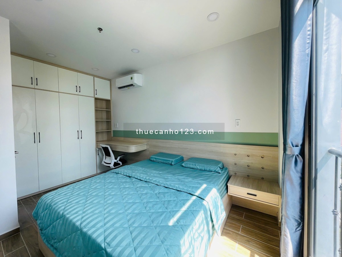 Cho Thuê Căn Hộ 1PN Ban Công Full Nội Thất Cao Cấp, Decor Tinh Tế - Khu Dân Trí Cao, Yên Tĩnh