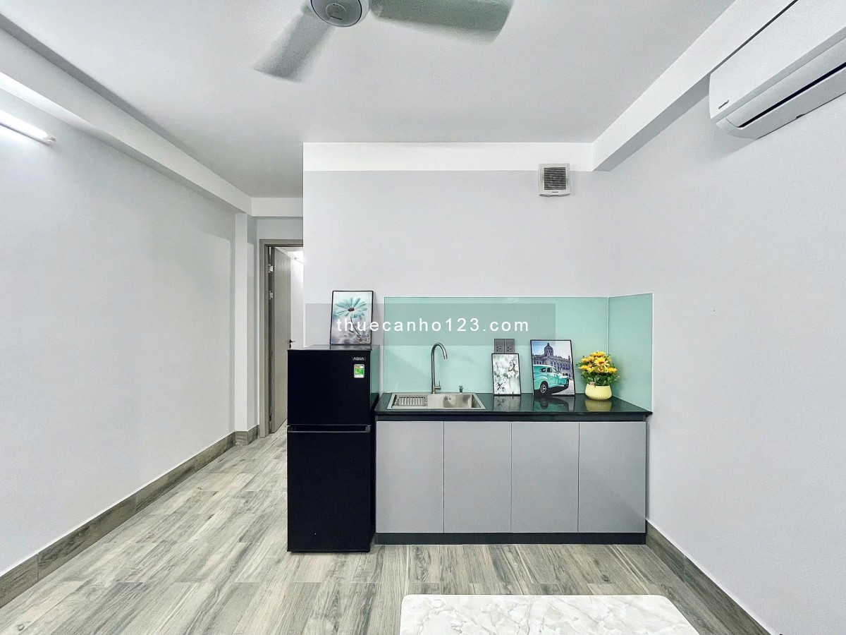 Căn hộ 1 phòng ngủ full tiện nghi, riêng biệt yên tĩnh Tân Bình gần công viên Hoàng Văn Thụ