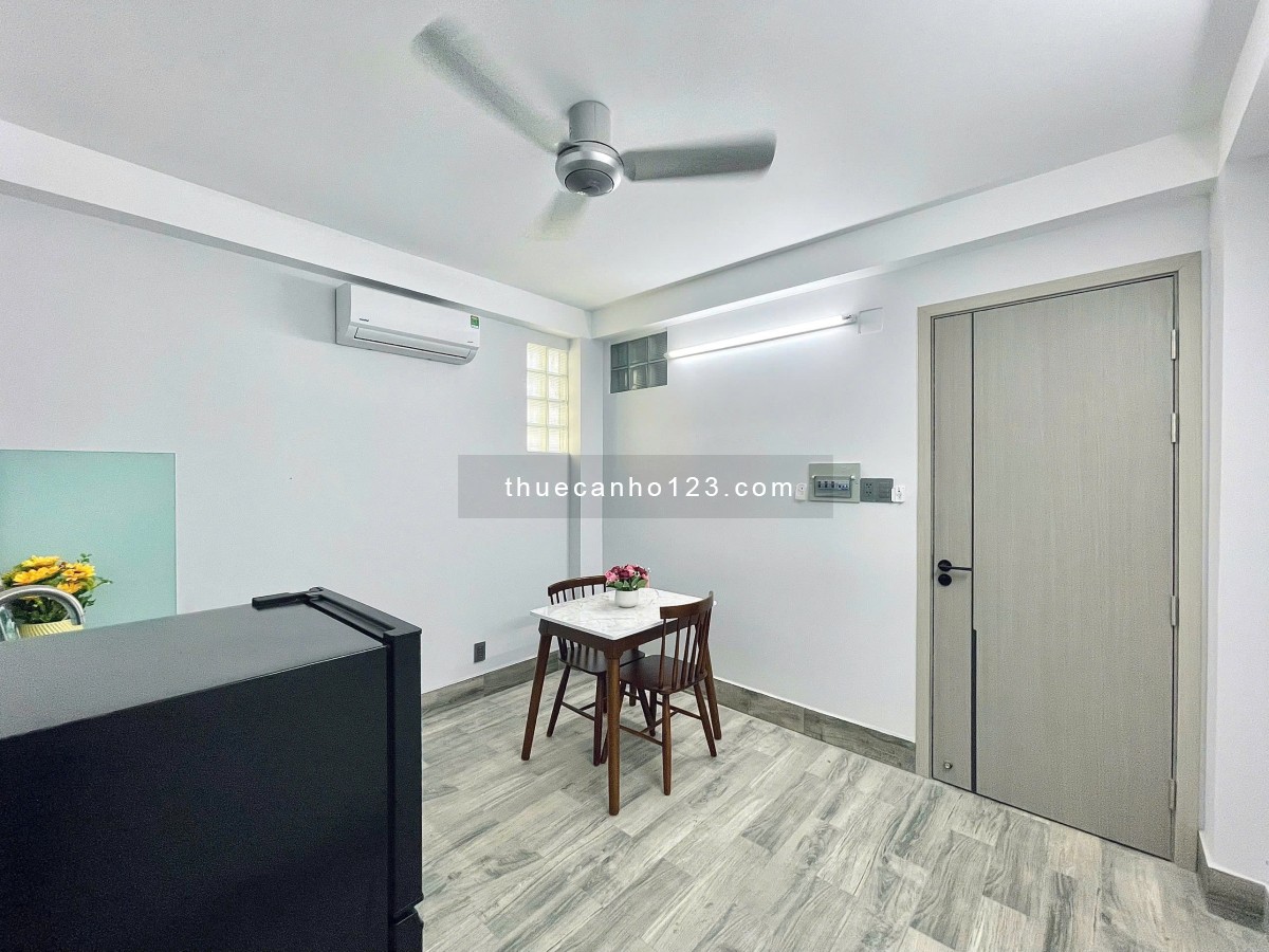 Căn hộ 1 phòng ngủ full tiện nghi, riêng biệt yên tĩnh Tân Bình gần công viên Hoàng Văn Thụ