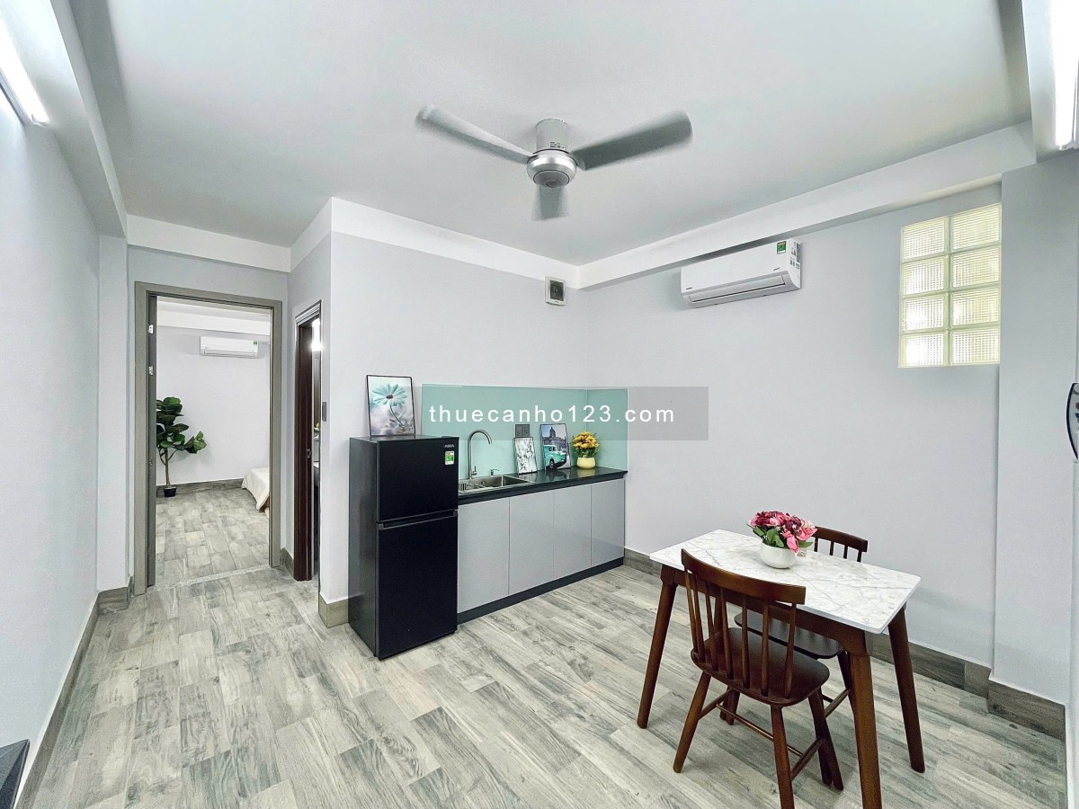 Căn hộ 1 phòng ngủ full tiện nghi, riêng biệt yên tĩnh Tân Bình gần công viên Hoàng Văn Thụ