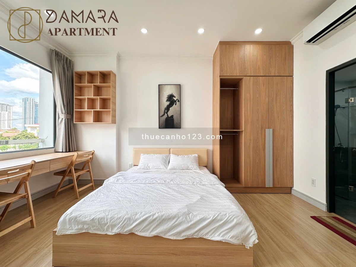 Cho thuê căn hộ ban công view City gần bờ kè Trường Sa - Cầu Thị Nghè - Full nội thất