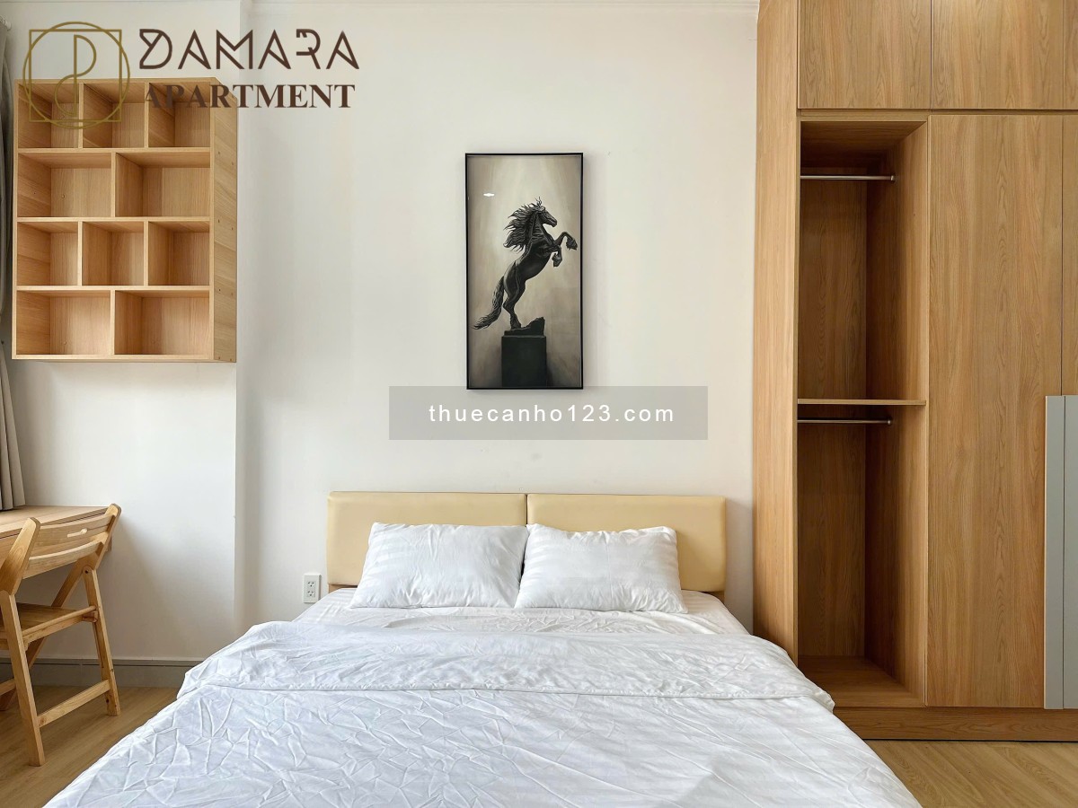 Cho thuê căn hộ ban công view City gần bờ kè Trường Sa - Cầu Thị Nghè - Full nội thất