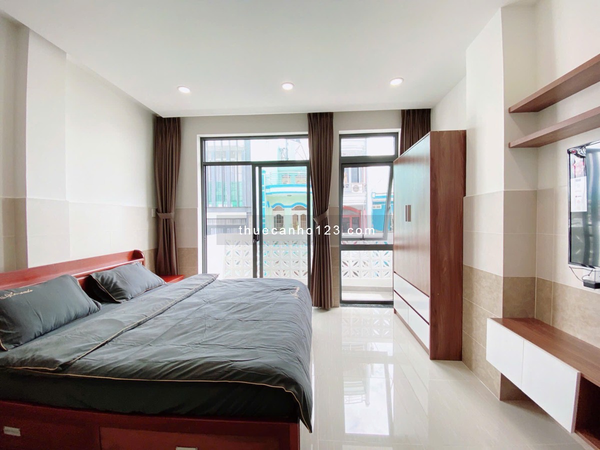 Studio full nội thất- Ngay Landmark 81 - Nguyễn Hữu Cảnh, Bình Thạnh - Ban công thoáng