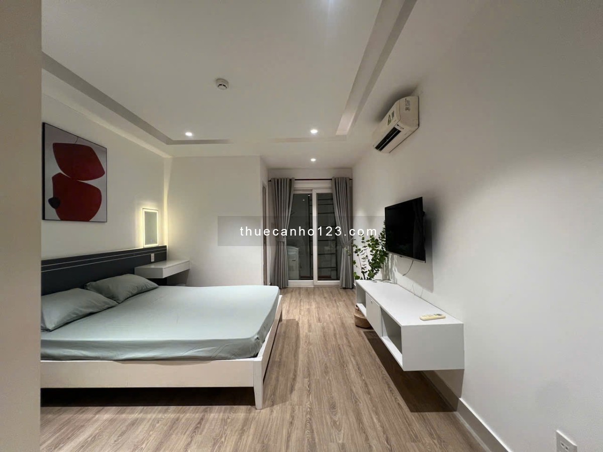 Cho thuê căn hộ - 1PN full nội thất - 30m2 - Ngay cầu Thị Nghè - Thang máy - Giặt riêng