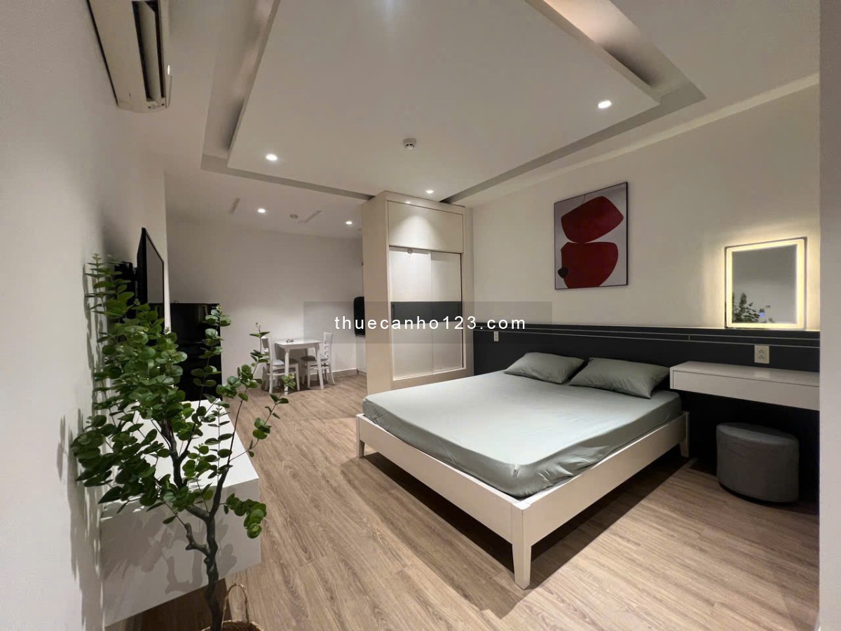 Cho thuê căn hộ - 1PN full nội thất - 30m2 - Ngay cầu Thị Nghè - Thang máy - Giặt riêng