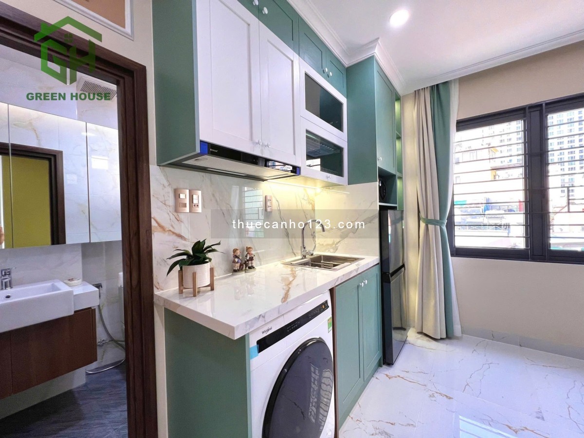 Căn Hộ Mới, 1 Phòng Ngủ Full Nội Thất, Thang Máy, Hầm Xe. Trung Tâm Bình Thạnh, Ngay Quận 1