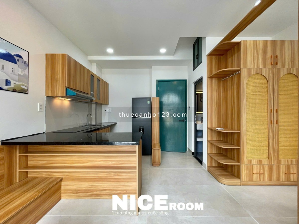 Toà Căn Hộ Mới, 1 Phòng Ngủ Ban Công, Full Nội Thất. Thang Máy. Trung Tâm Bình Thạnh, Giáp Quận 1