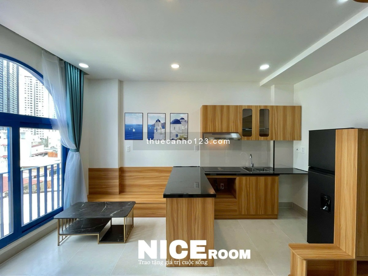 Toà Căn Hộ Mới, 1 Phòng Ngủ Ban Công, Full Nội Thất. Thang Máy. Trung Tâm Bình Thạnh, Giáp Quận 1