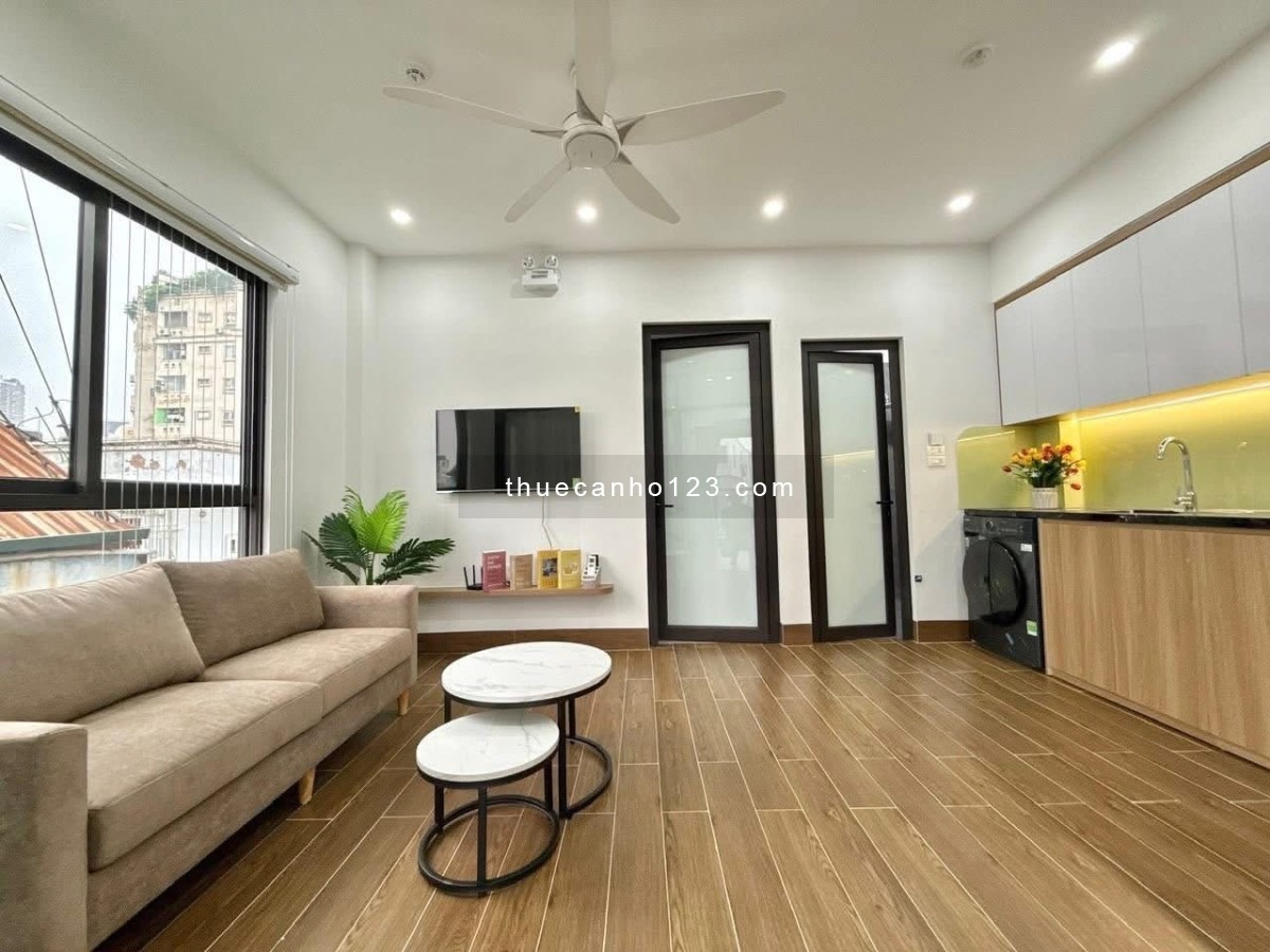 1PN, ban công tách bếp thoáng mát, full nội thất, bàn làm việc, gần Nguyễn Gia Trí,Nguyễn Văn Thương