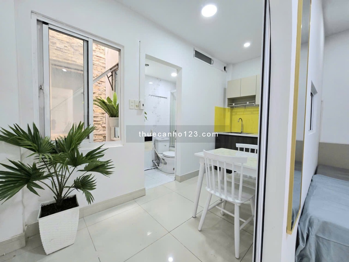 Căn hộ cho thuê 1PN Máy giặt riêng gần chung cư Hà Đô, đầy đủ nội thất tiện nghi