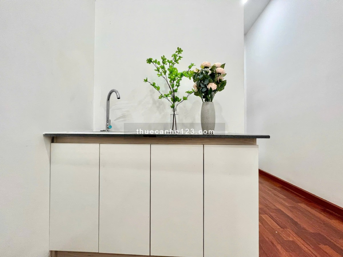 Phòng cho thuê Studio tách bếp, full nội thất, cửa sổ thoáng – Nơ Trang Long, Bình Thạnh gần VLU cs2