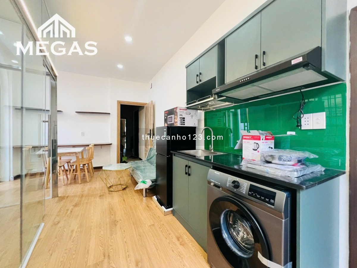 Căn hộ ngay Hutech - GTVT, 1PN full nội thất, ban công, giặt riêng