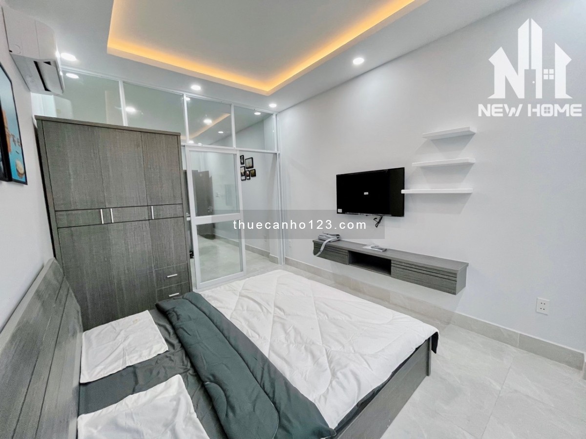 1PN tách bếp, cửa sổ thoáng mát, full nội thất, tone trắng, máy giặt riêng, hút mùi, gần Trường Sa
